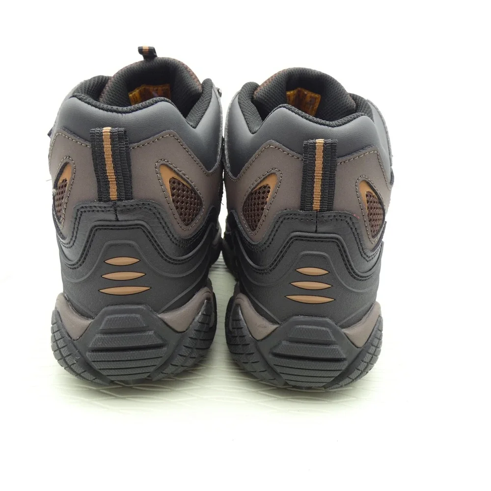 Skechers Work Mens Steel Toe Waterproof Boots Brown Black 77054 Size 13 NEW